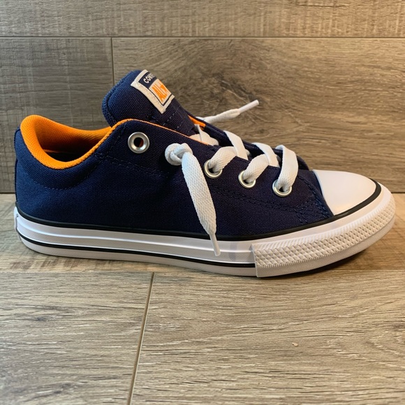 Converse CTAS Street Slip Navy Orange Rind White - Picture 2 of 6